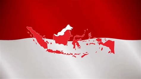 Background Bendera Merah Putih Berkibar Pulau Indonesia No Copyright