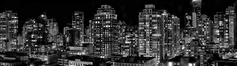 Fond Décran Horizon Paysage Urbain Nuit Monochrome 3840x1080