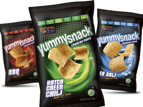 Yummy Snack Package Design And Brand Identity For Yummyhealth Embalagens