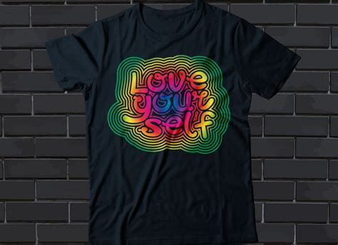 Love Yourself T Shirt Design Self Love T Shirt Design Vector Art