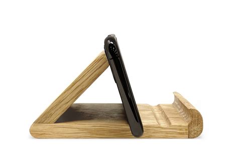 Wooden Mobile Phone Holder In Oak Futon Company