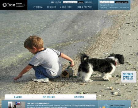 Frostbank.com is tracked by us since april, 2011. Why the Frost Bank Web Design works