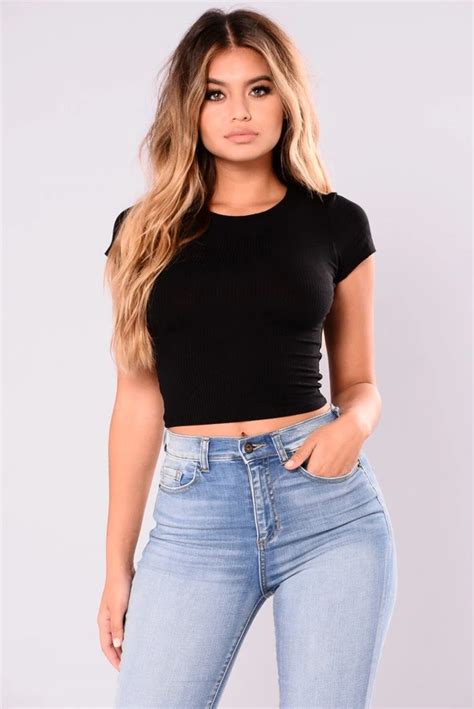 Best Jeans For Women Camo Trousers Thedearlover Black Crop Top