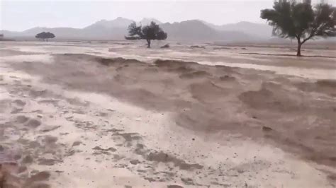 Intense Hailstorm And Flooding In Saudi Arabia Desert Dec 5 2018 Youtube