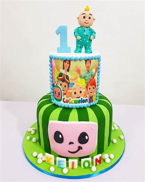 Cocomelon Birthday Cake Cocomelon Cake 1st Birthday Party Themes