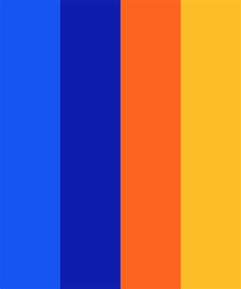 Blue Orange Feelings Color Palette Neon Colour Palette Orange Color