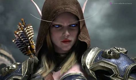 Lady Sylvanas Windrunner Эльфийка Фэнтези Черные лошади