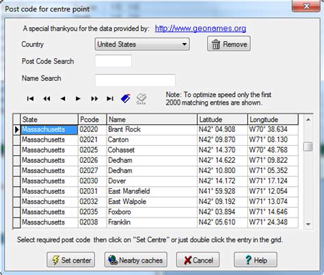 10 zip code sites to find your area postal code easily. Centre Point Menu: Postal Code