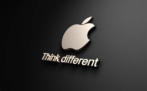 Think Different Apple 1920 X 1200 Widescreen Wallpaper