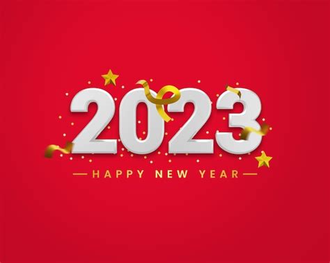 Premium Photo 3d Render Happy New Year 2023 Illustrationrealistic