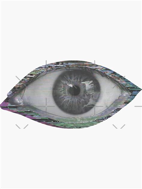 Eye Weirdcore Dreamcore Traumacore Sticker By Ghost Redbubble