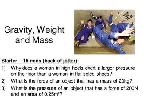 Gravity Mass And Weight By Simoninpng Teaching Resources Tes