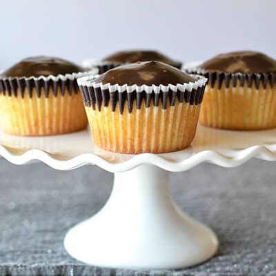 Next, beat in the sour cream. Boston Cream Pie Cupcakes Recipe | Land O'Lakes