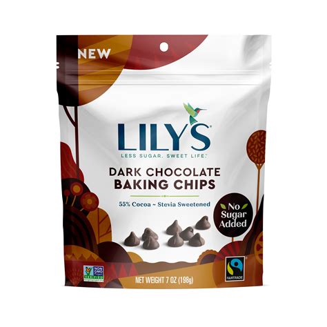 I recommend using a double boiler method for this step when using this type of chocolate in baking your recipe must include some type of sweetener (usually granulated white sugar, less often brown sugar, honey. Lily's Dark Chocolate Baking Chips, 7 Oz - Walmart.com ...