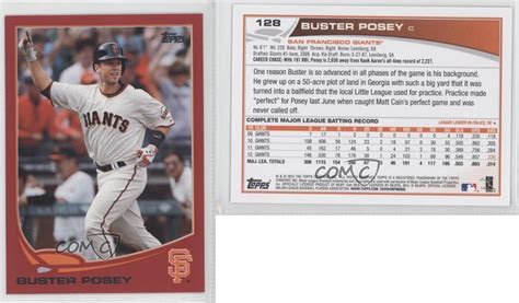 Maybe you would like to learn more about one of these? 2013 Topps Target Red #128 Buster Posey San Francisco Giants Baseball Card | eBay