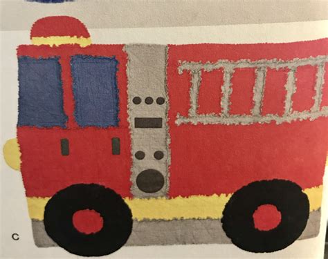 Simplicity 1442 Sew Pattern Rag Quilts Peacock Fire Truck Hedgehog