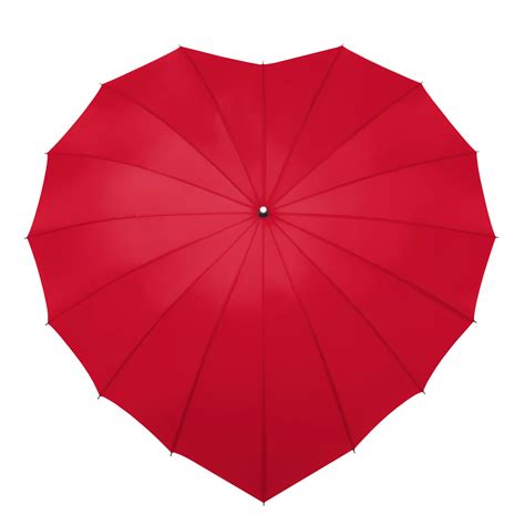 Manual Open Heart Shaped Stick Umbrella By Shedrain