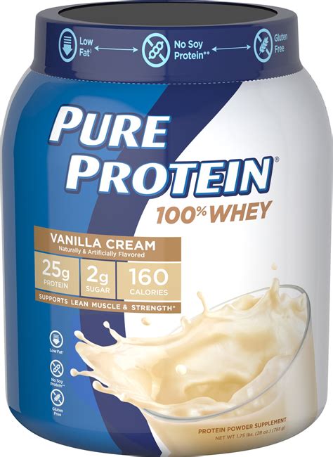 Pure Protein Powder Natural Whey Great For Meal Replacement Shakes