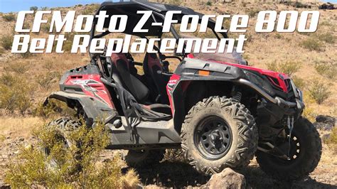 CFMoto Z Force 800 Belt Replacement YouTube