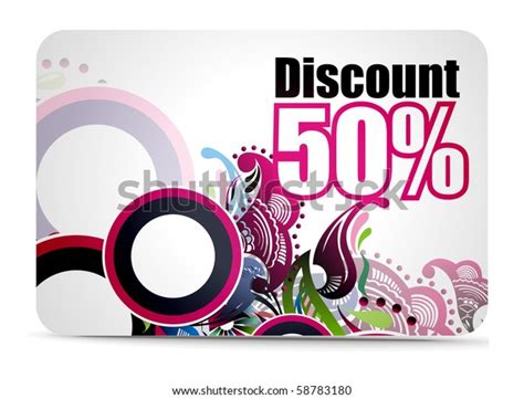 Discount Card Templates Vector Illustration Stock Vector Royalty Free