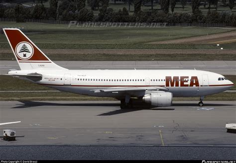 Ph Agf Mea Middle East Airlines Airbus A310 203 Photo By David Bracci
