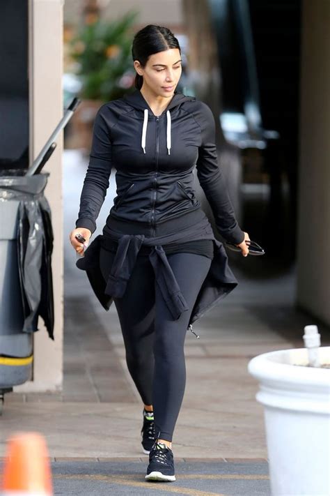 Kim Kardashian Goes Make Up Free As She Hits The Gym Amid Rumours Of