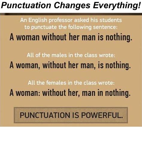 Placement Of Comma Can Change Meaning Of Sentence Can Change The