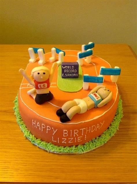 Hurdles Cake — Birthday Cakes Cake Sport Cakes Cake Decorating