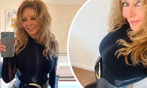 Carol Vorderman Flaunts Big Hair And Jaw Dropping Curves In