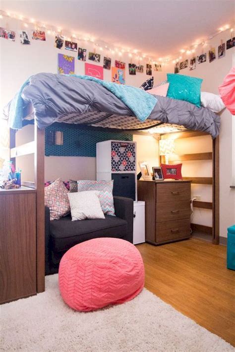 Cool 60 Stunning And Cute Dorm Room Decorating Ideas 2017 06 16 60