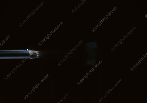 High Speed Photograph Of Bullet Leaving Gun Stock Image H6300106