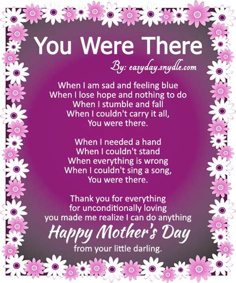 Happy Mothers Day Poems With Images Easyday