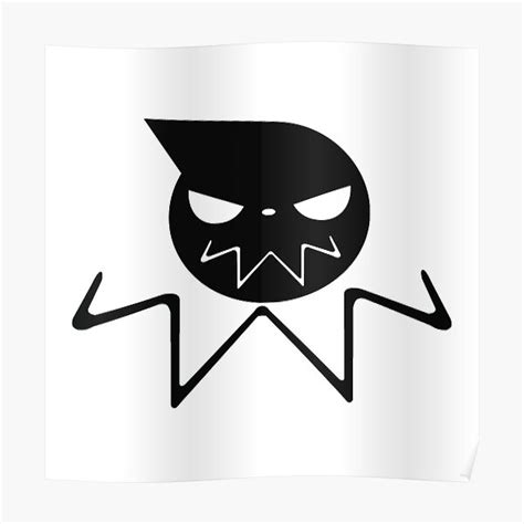 Soul Eater Logo Black Poster By Weflaya Redbubble