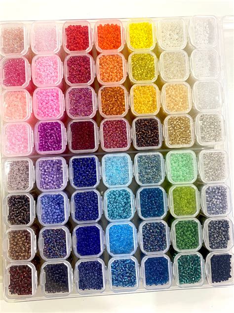 Miyuki Seed Beads Starter Set 56 Colours 560 Gr 11 0 Round Etsy