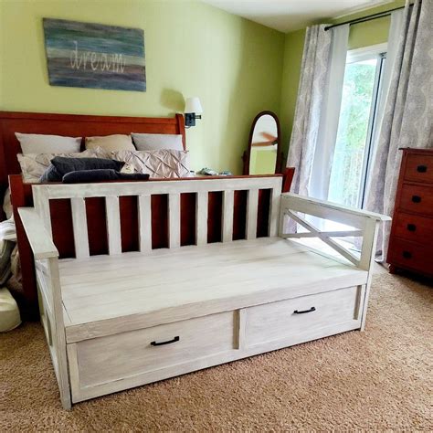 Hi ana, the trundle can be used with any bed. Daybed with Storage Trundle Drawer (Modified) | Ana White ...