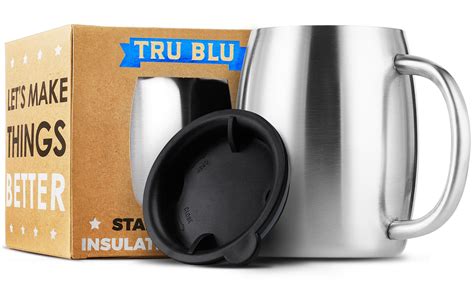 We researched and reviewed the best travel coffee mugs that will make sipping your daily coffee or tea on the go more. Stainless Steel Coffee Mug with Lid - Premium Double Wall ...