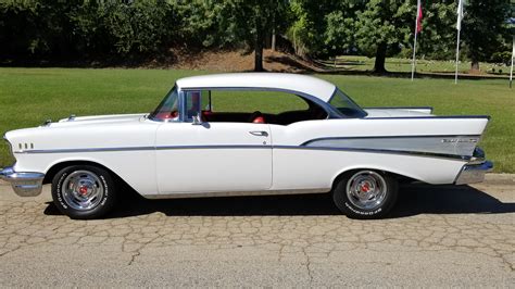 1957 Chevrolet Bel Air White Thecaliforniacarco
