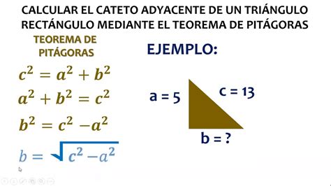 Como Calcular El Cateto De Un Triangulo Rectangulo Design Talk