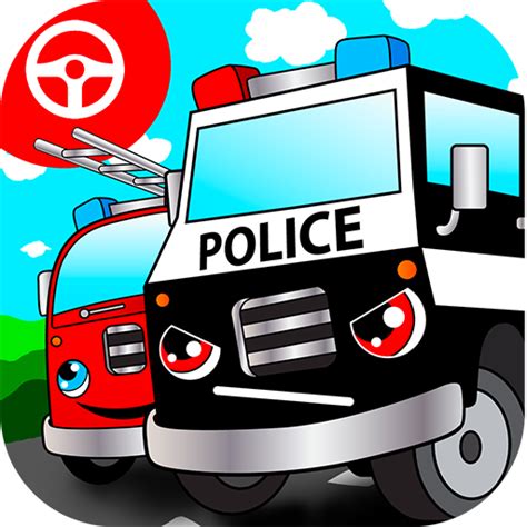 Highway Police Cop Car Games For Kids Driving Down The Road