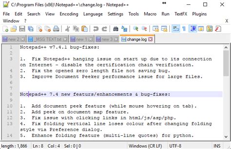 Changelog Tab Always Opens On Startup · Issue 3404 · Notepad Plus Plus