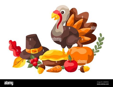 Happy Thanksgiving Day Illustration Stock Vector Image And Art Alamy