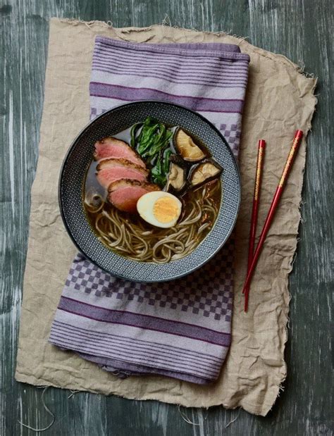 Shoyu Ramen Mit Ente Und Shiitake Suppe Rezept Einfach Ramen Rezept