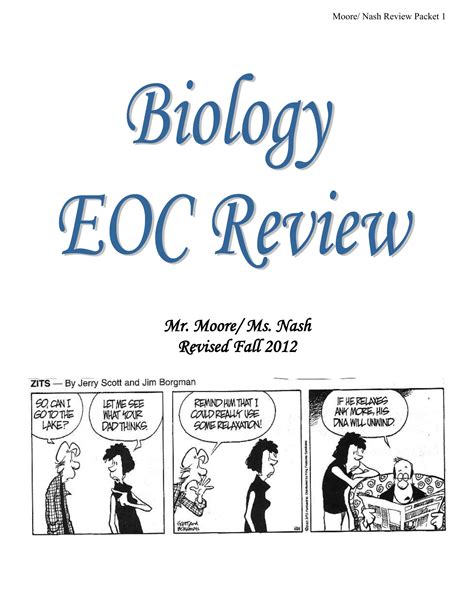 Click here to check your answers. Biology EOC Review Packet