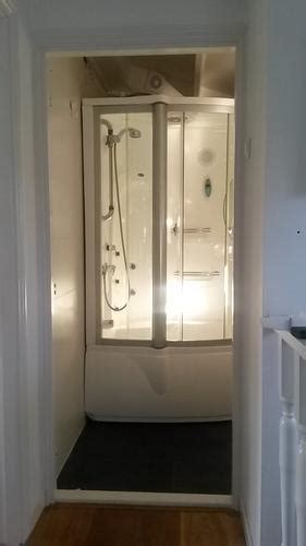 Duschabtrennung badewanne badewannenfaltwand 100 cm badewannenaufsatz 100x135 cm. Leveren + plaatsen bi-fold vouwdeur (deur die in tweeën ...