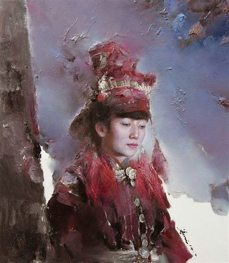Artist Rick Huang Chinese Painter Portrait Painting Figurative