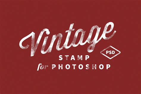 Vintage Stamp Photoshop Effect Design Cuts