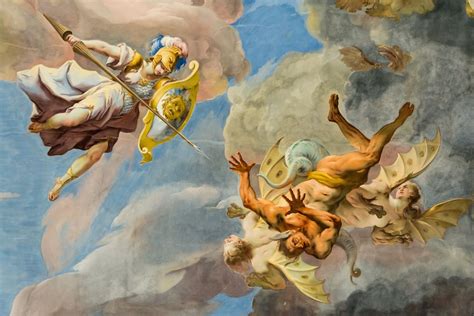 War In Heaven Ceiling Fresco Göttweig Abbey 1739 By Paul Troger