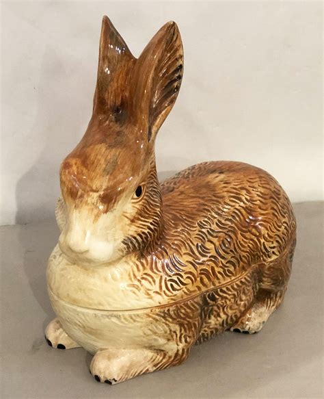 French Rabbit Tureen Or Pate Dish By Michel Caugant At 1stdibs Michel