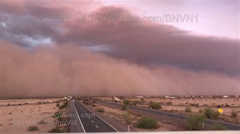 Yuma County Az Massive Haboob Wall Of Dust Storm 792018 Youtube