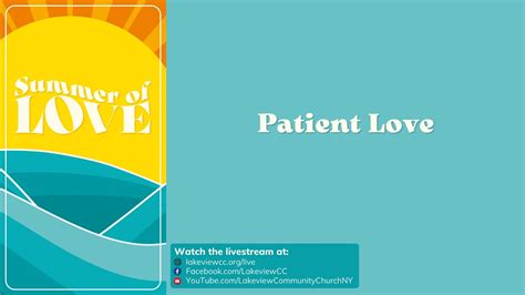Patient Love Pastor Brian Mcintyre Youtube